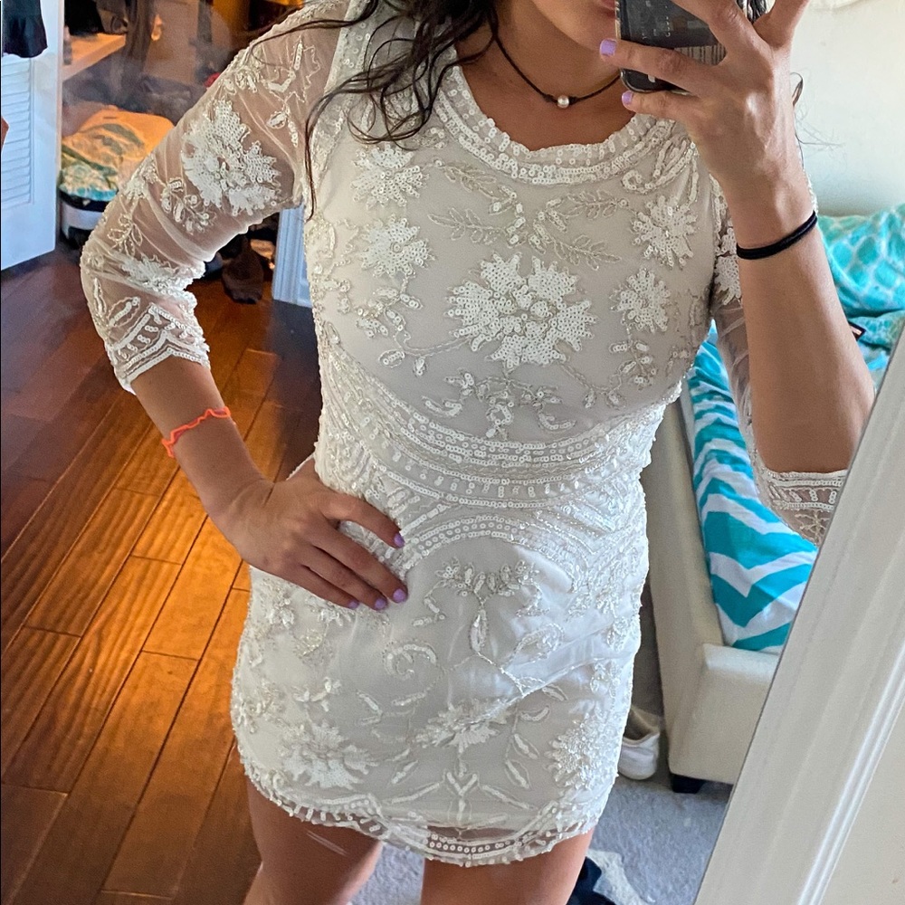 Fashion nova white dress
